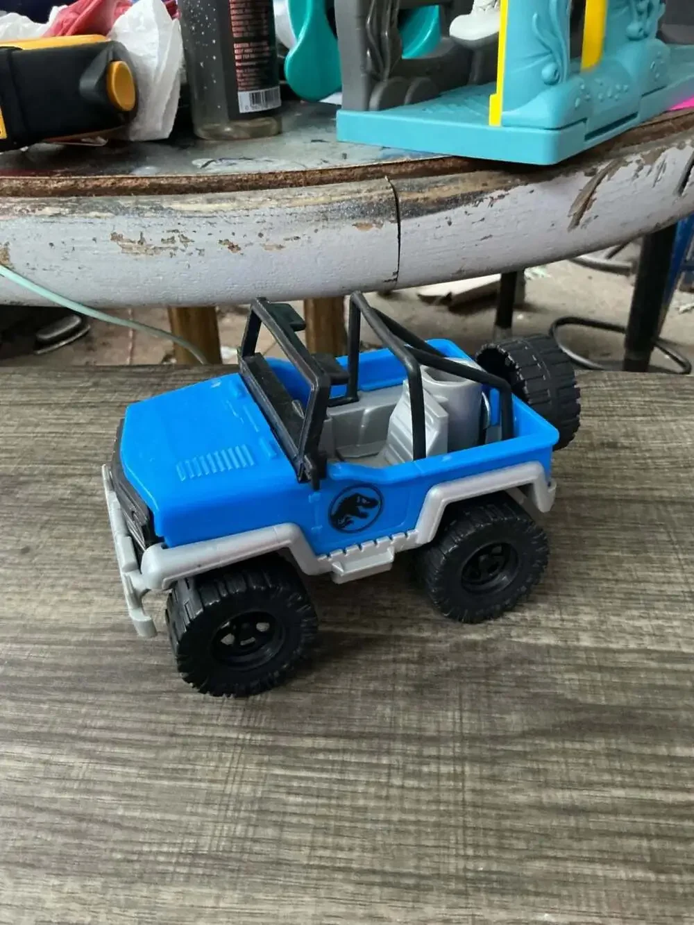 Fisher-Price Imaginext Jurassic World Rex T-Chase Jeep Blue Vehicle